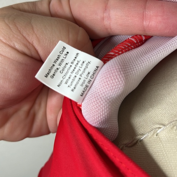 Retro Stage Red 30's Pin Up Retro Halter Plunge One Oc Swim Suit Bathing… - Picture 6 of 6